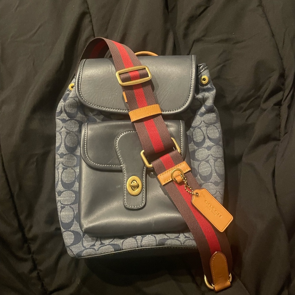 Coach Mini denim style back pack